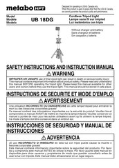 Metabo HPT UB 18DG Instrucciones De Seguridad Y Manual De Instrucciones