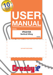 Crosby IP IP10A Manual Del Usuario