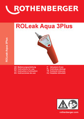 Rothenberger ROLeak Aqua 3Plus Instrucciones De Uso