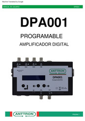 Anttron DPA001 Manual De Usuario