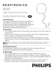 Philips RESPIRONICS AC611 Instrucciones De Uso