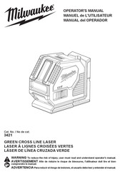 Milwaukee 3421 Manual Del Operador