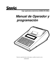 Sam4s ER-230EJ Manual De Operador Y Programación