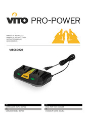 VITO PRO-POWER VIBCCDR20 Manual De Instrucciones