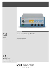 KLS Martin group Minicutter Instrucciones De Uso