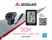 Sigma EOX VIEW 1200 Manual