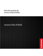 Lenovo V35s-07ADA Guia Del Usuario