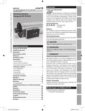 ermaf GP 14 ACU Instrucciones De Utilizacion