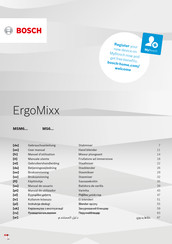 Bosch ErgoMixx Style MS6 Serie Manual De Instrucciones