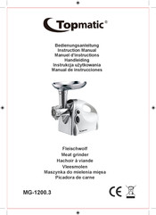 Topmatic MG-1200.3 Manual De Instrucciones