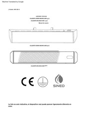 SINED CALIENTE-IRA-INOX-2000 WIFI Manual De Usuario