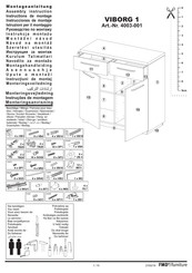 FMD Furniture VIBORG 1 4003-001 Instrucciones De Montaje