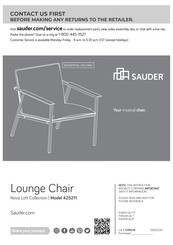 Sauder Nova Loft 425211 Manual Del Usuario