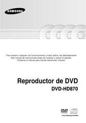 Samsung DVD-HD870 Manual De Instrucciones