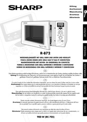 Sharp R-872 Manual De Instrucciones