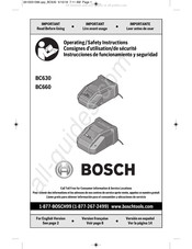 Bosch BC630 Instrucciones De Funcionamiento Y Seguridad