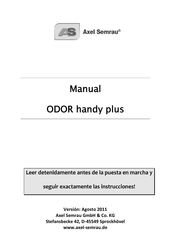 Axel Semrau ODOR handy plus Manual