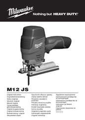 Milwaukee M12 JS Manual De Instrucciones
