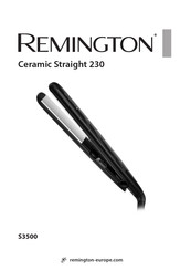 Remington Ceramic straight 230 S3500 Manual De Instrucciones