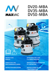 Maxvac DV20-MBA Instrucciones De Uso Y Mantenimiento