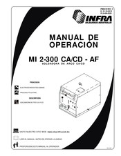 Infra MI 2-300 CD-AF Manual De Operación