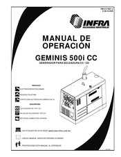 Infra GEMINIS 500i CC Manual De Operación