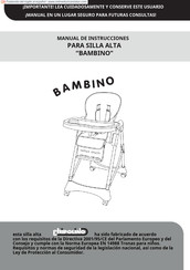 Chipolino BAMBINO Manual De Instrucciones