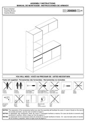 Panorama Móveis Evora 200085 Instrucciones De Armado