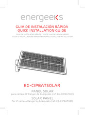 Energeeks EG-CIPBATSOLAR Guía De Instalación Rápida