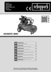 Scheppach HC550TC 400V Traduccion Del Manual De Instrucciones Originales