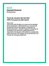 Hewlett Packard HPE ProLiant DL380 Gen9 Guía De Usuario