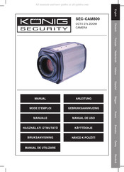 Konig Security SEC-CAM800 Manual De Uso