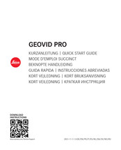 Leica Geovid Pro 8x32 Instrucciones Abreviadas