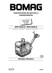 Bomag BPR 35/42 D Instrucciones De Servicio Y Mantenimiento