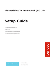 Lenovo IdeaPad Flex 3 Chromebook Guía De Configuración