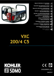 Kohler SDMO VXC 200/4 C5 Manual De Utilización Y Mantenimiento