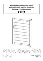 VENTE-UNIQUE PRIMO Manual De Instrucciones