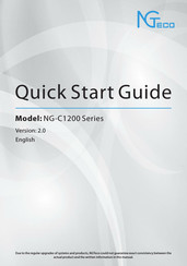 NGTeco NG-C1200 Serie Guia De Inicio Rapido