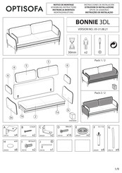 optisofa BONNIE 3DL Instrucciones De Instalación