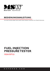 MSW Motor Technics FIPT-01 Manual De Instrucciones