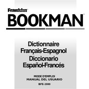 Franklin BOOKMAN BFE-2080 Manual Del Usuario