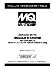 MQ Multiquip MTX60HD Manual De Funcionamiento