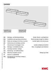 KWC SANW220 Instrucciones De Montaje Y Servicio