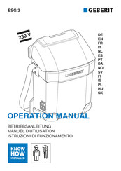 geberit ESG 3 Manual De Instrucciones