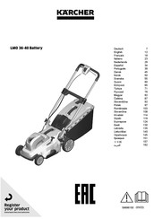 Kärcher LMO 36-40 Battery Manual De Instrucciones