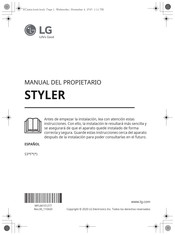 LG STYLER S3 F Serie Manual Del Propietário