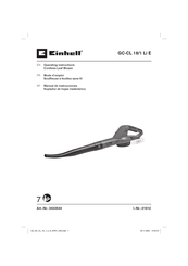 EINHELL GC-CL 18/1 Li E Manual De Instrucciones