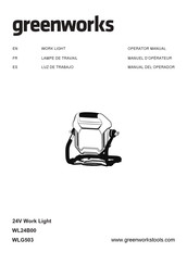 GreenWorks WL24B00 Manual Del Operador