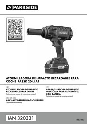 Parkside PASSK 20-Li A1 Traduccion Del Manual De Instrucciones Originale