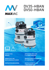 Maxvac DV35-HBAN Instrucciones De Uso Y Mantenimento